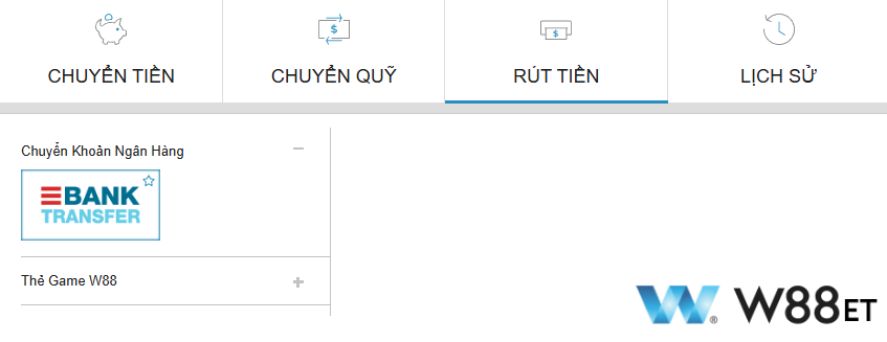 W88 ET Rút  tiền

